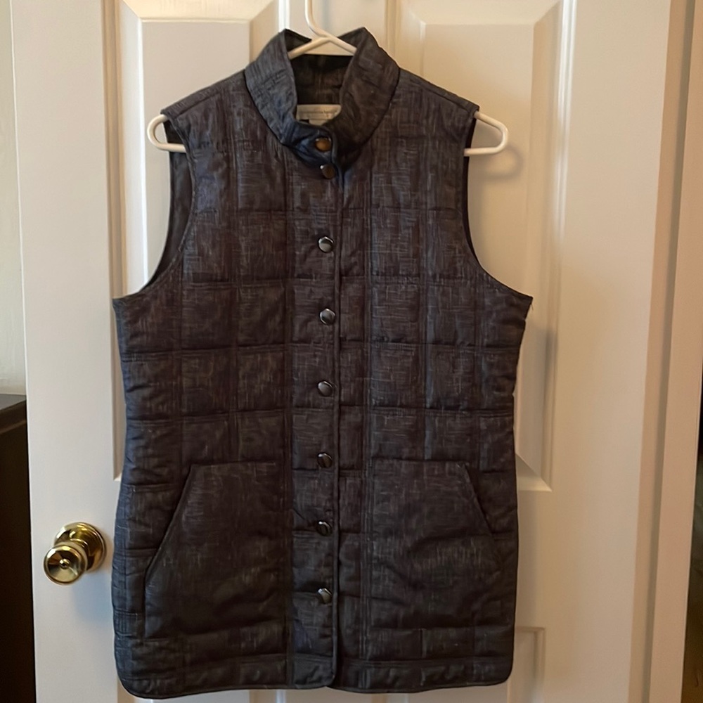 Christopher & Banks grey/charcoal vest. See pictures for pattern. Like new Small - Picture 1 of 8